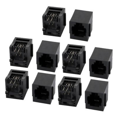 XYWHPGV DIY Craft RJ11 6P4C Female PCB Mount Modular Phone Connector 10pcs(ef309 e6602 a4e44 ccd53 80b5e 88978