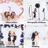 10 x 7 Feet White Backdrop Curtain for Partie, Background Curtains for Photoshoot, Birthday, Wedding, Halloween, Thanksgiving, Christmas, New Year Party Decorations 5Ft x 7Ft, 2 Panels view 3