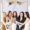 10 x 7 Feet White Backdrop Curtain for Partie, Background Curtains for Photoshoot, Birthday, Wedding, Halloween, Thanksgiving, Christmas, New Year Party Decorations 5Ft x 7Ft, 2 Panels view 4