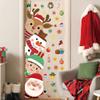 44.88 x 15.75 Inch Christmas Door Decals Christmas Santa Claus Elk Snowman Door Sticker Decor for Holiday Christmas Kids Baby Nursery Playroom Bedroom Classroom Kindergarten Holiday Wall Decor view 4