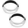 2Pcs 58mm/2.3in Aluminium Alloy Hollow Out Lens Hood Replacement for Camera, Silver view 3
