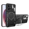Kukoufey Compatible with Infinix Hot 30 4G Case,with Slide Camera Lens Cover Compatible with Infinix Hot 30 4G X6831 Case Black view 1