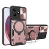 Kukoufey Compatible with Infinix Hot 30 4G Case,with Slide Camera Lens Cover Compatible with Infinix Hot 30 4G X6831 Case Pink view 1