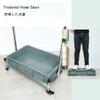 Racks Movable Broom Mop Holder,Commercial Mop Rack, Cleaning Tool Cart,Housekeeping Supplies Organizer, Garden Tool Storage,Mop Drain Rack can put wet mops,with Gray Tray,Garden Closet Garage Organize view 4