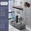 SCOOVY Racks Floor Standing Broom Mop Holder, Movable Commercial Mop Rack,Cleaning Supplies Organizer, Garden Tool Cart Storage,Umbrella Stand,Mop Drain Rack,House Organization Must Haves view 2
