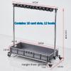 Racks Movable Floor Standing Mop Broom Holder Commercial Cleaning Tool Cart,Cleaning Supplies Organizer,Garden Garage Tool Storage Rack,Housekeeping Supplies,for Schools,Garden,Garage,Factories view 2