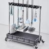 Racks Movable Floor Standing Mop Broom Holder Commercial Cleaning Tool Cart,Cleaning Supplies Organizer,Garden Garage Tool Storage Rack,Housekeeping Supplies,for Schools,Garden,Garage,Factories view 3
