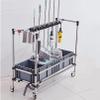 Racks Broom and Mop Holder Put Wet Mops,Cleaning Tool Tower Mop Holder Umbrella Stand,Movable Commercial Mop Rack,for Garden Garage Schools, Hospitals, Factories, Hotels,Property Companies Restaurant view 1