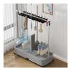 SCOOVY Racks Movable Broom Mop Holder Put Wet Mops,Cleaning Tool Cart,Commercial Mop Rack,Cleaning Supplies Organizer,Garden Tool Storage,Mop Drain Rack,Umbrella Stand,with Universal Wheels view 1