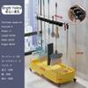 SCOOVY Racks Movable Broom Mop Holder Put Wet Mops,Cleaning Tool Cart,Commercial Mop Rack,Cleaning Supplies Organizer,Garden Tool Storage,Mop Drain Rack,Umbrella Stand,with Universal Wheels view 2