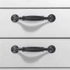 MbeLLO Pull HandlesCabinet Handles,Drawer Pulls,10pcs Black Zinc Alloy Cabinet Drawer Handles Knobs Pull Traditional Stripe Bedroom Door Hardware Cupboard Bow Shape Pull Handle -96mm view 4