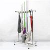 Racks Movable Broom Holder,Commercial Mop Rack,Cleaning Tool Storage,Cleaning Supplies Organizer,Umbrella Stand,Stainless Steel Floor Standing Mop Drain Rack,for Garden,Garage,Schools,Factories view 3