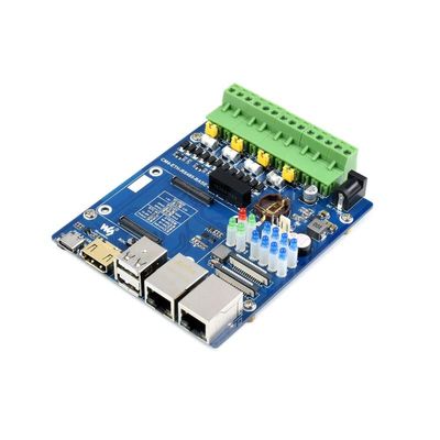 TUOPUONE Dual ETH Quad RS485 Base Board Compatible with Raspberry Pi Compute Module 4, Gigabit Ethernet, 4CH Isolated RS485