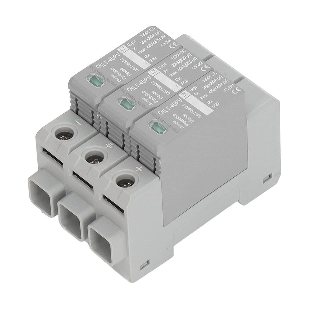 Photovoltaic Protective Device 3P Photovoltaic Protective Device DC 1000V Arrester Device 36mm Computer Protectors