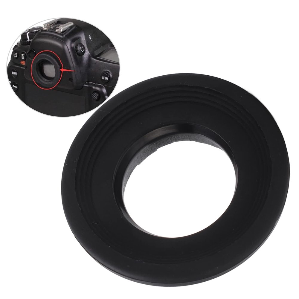 Rubber ViewFinder Eyecup for Nikon D4 D4S D5 D6 D500 Camera, Prevent Light Interference, Easy to Install, Compact Shape, Protects Optical Viewfinder