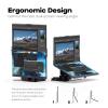 Mobile Pixels Geminos T (2 x 24 inch) Dual Stacked Computer Monitor with All-inclusive Workstation, 65W USB-C Charging Touchscreen, 1080P Webcam&Speakers, USB-A/USB-C/HDMI, Ergo Design (2 Monitors) view 2