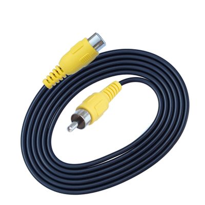 PriaRi AV Image Video Cable 1.5M 3M 5M AV RCA Phono Lead Cable Male to Male & Male to Female Extension Coaxial Speaker Audio Car (Color : Male to Female, Size : 5m)