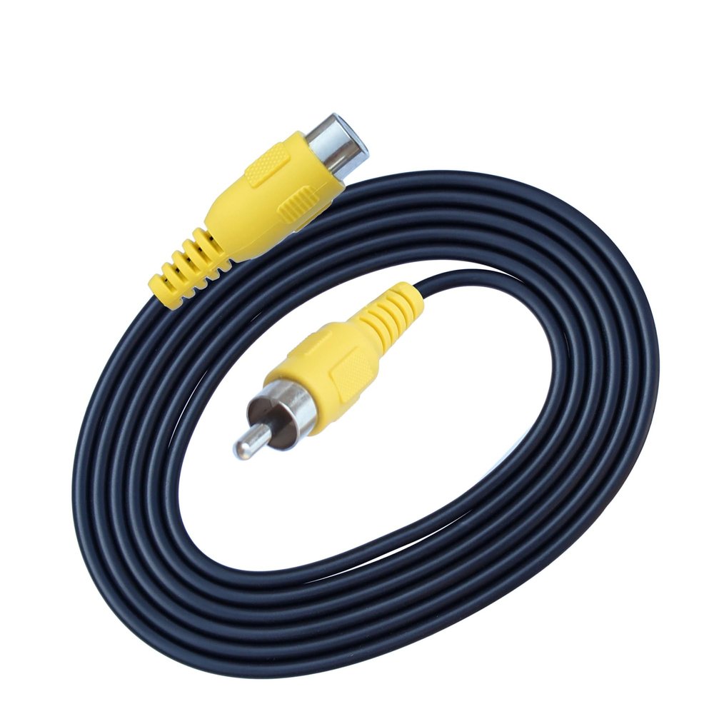 PriaRi AV Image Video Cable 1.5M 3M 5M AV RCA Phono Lead Cable Male to Male & Male to Female Extension Coaxial Speaker Audio Car (Color : Male to Female, Size : 5m)