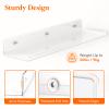 Lifewit Acrylic Floating Shelves for Bathroom 14" Clear, 4 Pack view 3
