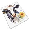 Cow and Daisy Flower Print Mousepad Pad Non Slip Mousepad Mat Square Mousepad Gaming Mousepad Pad for Wireless Mousepad Office Computers 8.3 x 10.3 in view 2