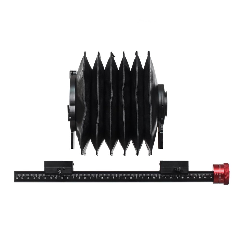 SWEBO TC18 5th Gen Mini View Camera System FR350 Module Set,350mm Precision Focusing Slide Rail, 6-Layer Bellows