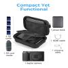 BAGSMART Digital Camera Case, Protective & Waterproof Small Camera Case with Shoulder Strap, Lightweight Camera Sling Bag for Canon PowerShot ELPH 180/190 / Sony DSCW800/DSCW830 - Black view 4