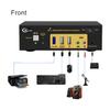 CKLau MST Displayport HDMI KVM Switch Quad Monitor, (2 DP In, 2 DP + 2 HDMI Out), 4K60Hz 2K144Hz 2 Computers 4 Monitors Switcher with Cables, Audio, Microphone and Hub Support Keyboard Mouse Switching view 2
