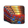 12 Inch Laptop Case Computer Sleeve Shockproof Water-Resistant Notebook Case Bag for Business Travel and Daily Use Bright Blue Roses Prints view 2
