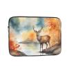 15 Inch Laptop Case Computer Sleeve Shockproof Water-Resistant Notebook Case Bag for Business Travel and Daily Use Deer by The River Prints
