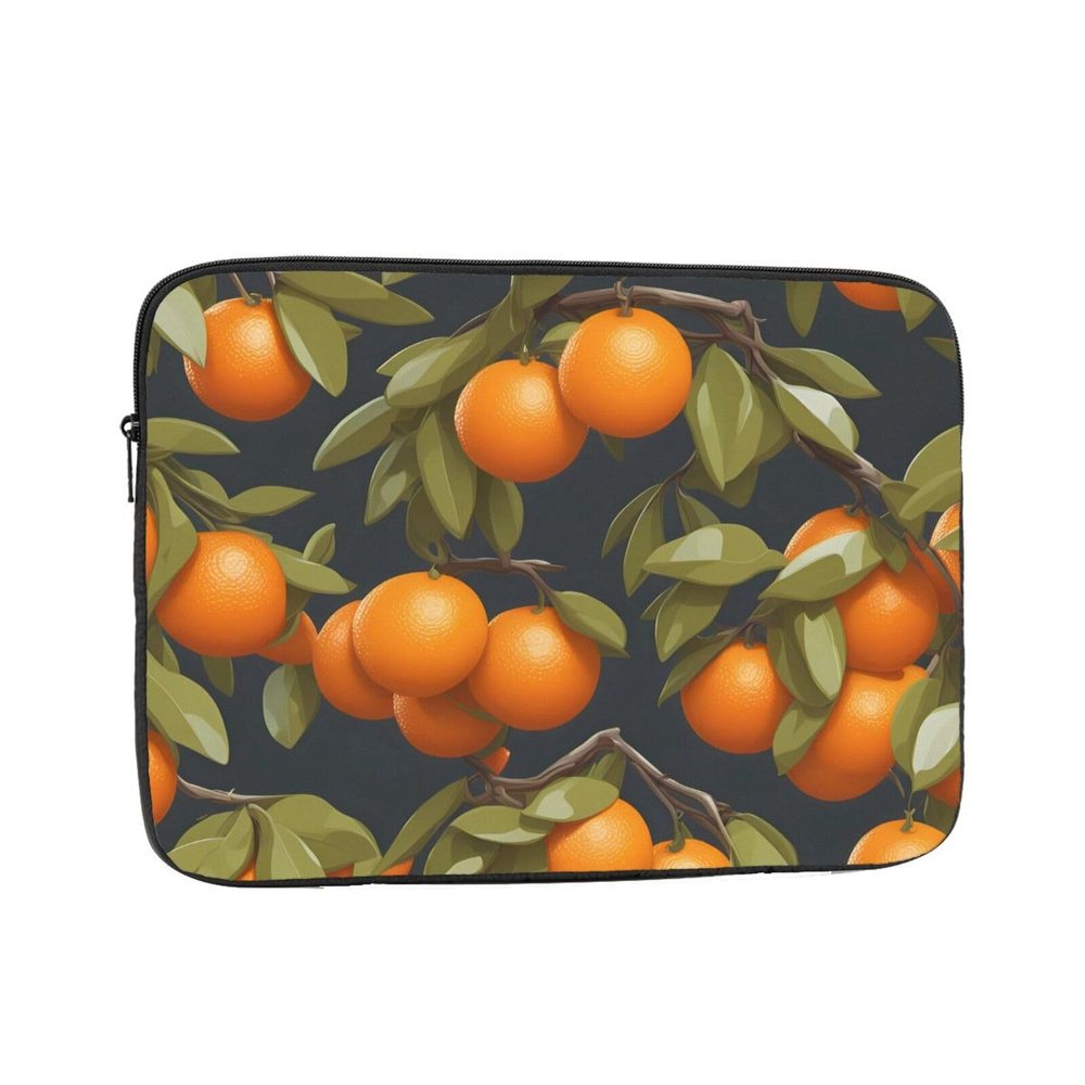 13 Inch Laptop Case Computer Sleeve Shockproof Water-Resistant Notebook Case Bag for Business Travel and Daily Use Many Lovely Oranges Prints