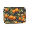 13 Inch Laptop Case Computer Sleeve Shockproof Water-Resistant Notebook Case Bag for Business Travel and Daily Use Many Lovely Oranges Prints view 1