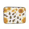 12 Inch Laptop Case Computer Sleeve Shockproof Water-Resistant Notebook Case Bag for Business Travel and Daily Use Cute Little Bee Prints view 1