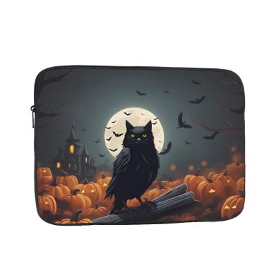 12 Inch Laptop Case Computer Sleeve Shockproof Water-Resistant Notebook Case Bag for Business Travel and Daily Use Halloween Pumpkin Lights Prints