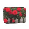 12 Inch Laptop Case Computer Sleeve Shockproof Water-Resistant Notebook Case Bag for Business Travel and Daily Use Fence and Beautiful Flowers. Prints view 1