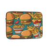 15 Inch Laptop Case Computer Sleeve Shockproof Water-Resistant Notebook Case Bag for Business Travel and Daily Use Cute Burger Fries Prints view 1