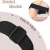 FTYQUEE Braided Stretchy Adjustable Straps Compatible for Fitbit Charge 3 and Fitbit Charge 4 Bands for Men Women,Sport Elastic Nylon Cloth Wristbands for Charge 4/ Charge 3/ 3SE(Black+Starlight) view 2