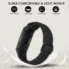 FTYQUEE Braided Stretchy Adjustable Straps Compatible for Fitbit Charge 3 and Fitbit Charge 4 Bands for Men Women,Sport Elastic Nylon Cloth Wristbands for Charge 4/ Charge 3/ 3SE(Black+Starlight) view 3