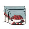 12 Inch Laptop Case Computer Sleeve Shockproof Water-Resistant Notebook Case Bag for Business Travel and Daily Use Many Fruits Strawberries Prints view 2