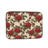 10 Inch Laptop Case Computer Sleeve Shockproof Water-Resistant Notebook Case Bag for Business Travel and Daily Use Many Red Roses Prints view 1