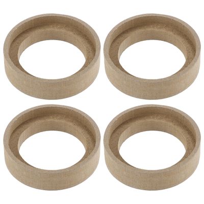 uxcell 4 Pcs Universal 1.5 Inch Speaker Subwoofer Mounting Spacer Rings Solid Wood Beige