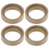 uxcell 4 Pcs Universal 1.5 Inch Speaker Subwoofer Mounting Spacer Rings Solid Wood Beige view 1
