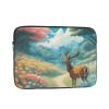 12 Inch Laptop Case Computer Sleeve Shockproof Water-Resistant Notebook Case Bag for Business Travel and Daily Use Cartoon Deer Prints view 1