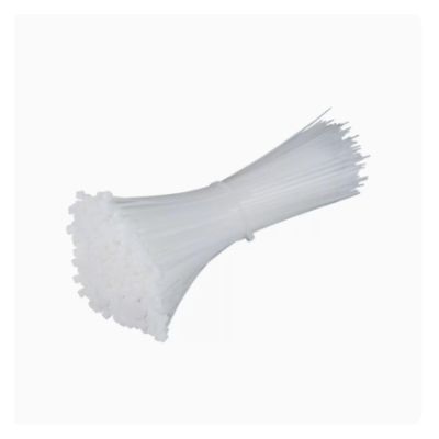CHATROOM Self-Locking Plastic Nylon Tie 100 PCS White Cable Tie Fastening Ring Cable Tie Zip Wraps Strap Nylon Cable Tie 3 * 200 (Color : White, Size : 5x200mm)