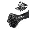 CHATROOM 100Pcs Nylon Cable Ties Self-Locking Plastic Ring Silk Black Strap Zipper Organizer Tightening Tension Band (Color : Black 100 pcs, Size : 2.5 100mm) view 2
