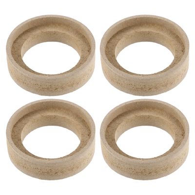 uxcell 4 Pcs Universal 1 Inch Speaker Subwoofer Mounting Spacer Rings Solid Wood Beige