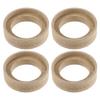 uxcell 4 Pcs Universal 1 Inch Speaker Subwoofer Mounting Spacer Rings Solid Wood Beige