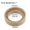 uxcell 4 Pcs Universal 1 Inch Speaker Subwoofer Mounting Spacer Rings Solid Wood Beige view 3