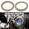 uxcell 4 Pcs Universal 6.5 Inch Speaker Subwoofer Mounting Spacer Rings Solid Wood Beige view 2