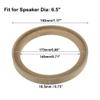 uxcell 4 Pcs Universal 6.5 Inch Speaker Subwoofer Mounting Spacer Rings Solid Wood Beige view 3