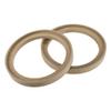 uxcell 4 Pcs Universal 6.5 Inch Speaker Subwoofer Mounting Spacer Rings Solid Wood Beige view 4